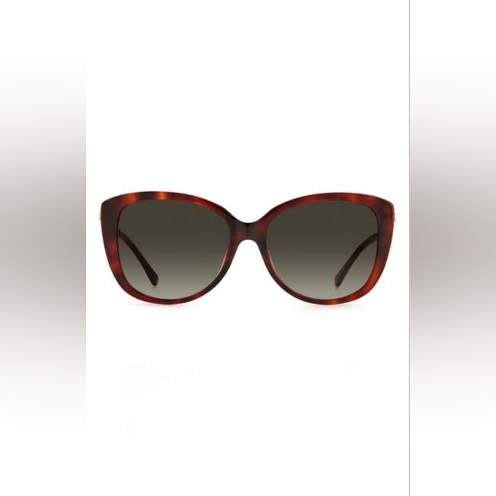 Kate Spade New York 57mm lorene cat eye sunglasses, One Size, HAVANA/ BROWN GRAD